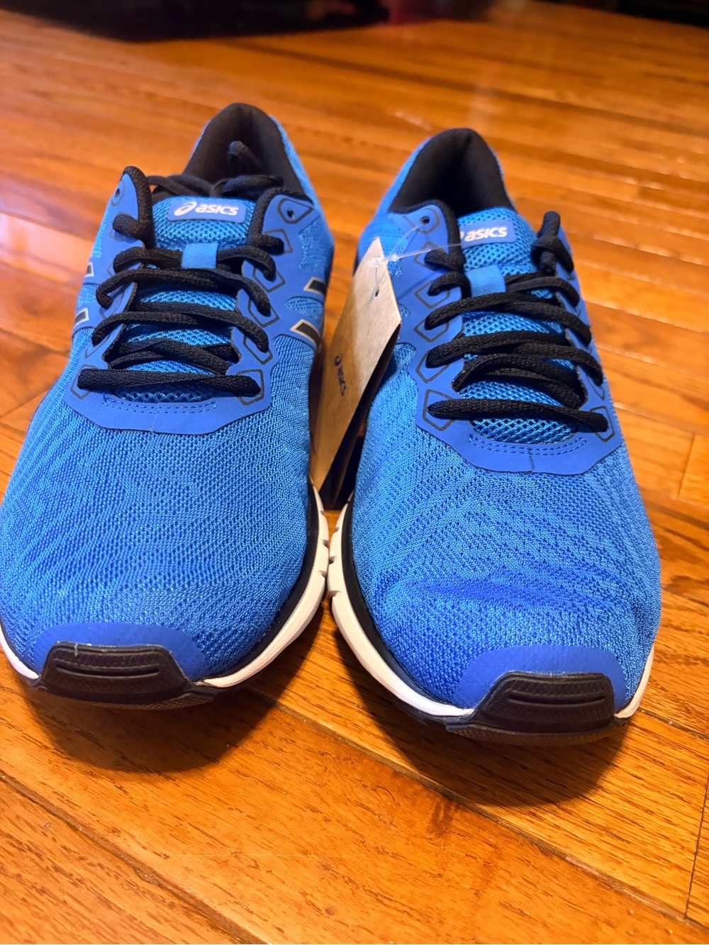 Asics Men’s Athletic Running Shoes in Bright Blue with Black Accents